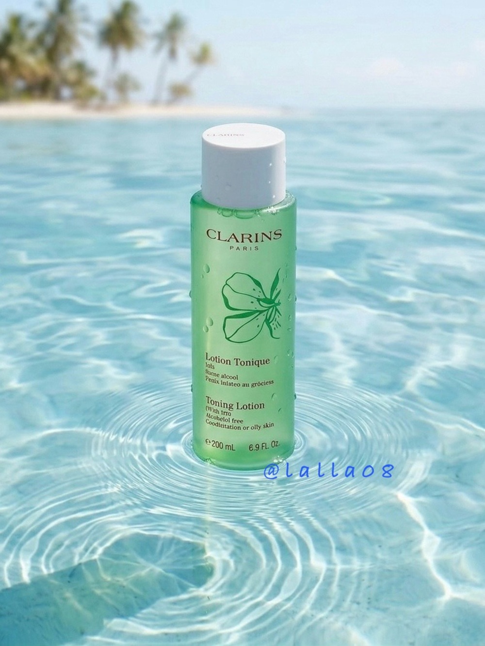 Clarins Toning Lotion w/ Iris Alcohol Free Combination or Oily Skin Toner 6.8oz